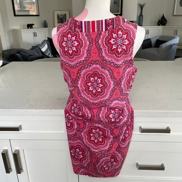 Coolibar Sun Protection You Wear Oceanside Tank Dress UPF +50 Red + Pink Sz S - Picture 4 of 8